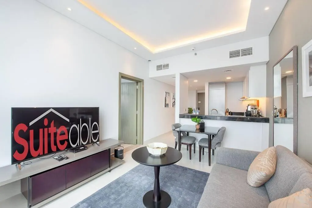 Upscale 1 Bed Apartment In Business Bay-Suiteable Dubai